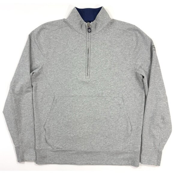 B Draddy Mens 1/4 Zip Pullover Performance Harding Park Golf Gray Sz Medium - Picture 1 of 16